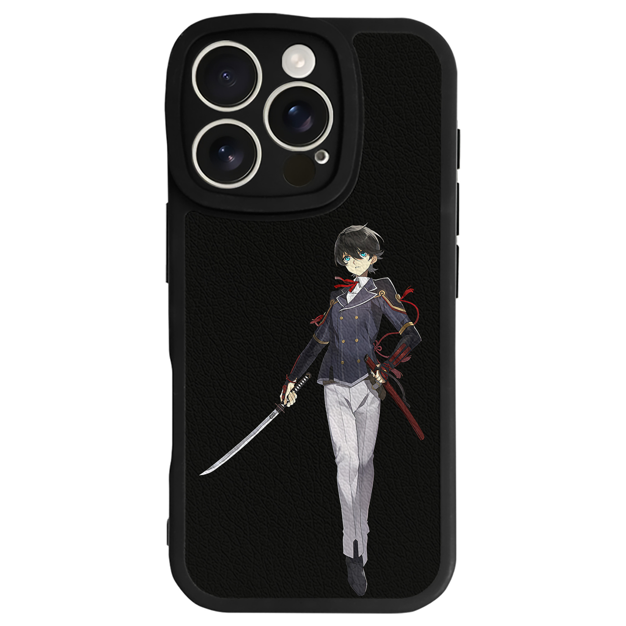 （画像用） 刀剣乱舞 Touken Ranbu 【iPhone 16シリーズ対応】シリコンスマホケース（レザー調） 材質：シリコン